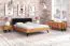 Doppelbett Masterton 01 Kernbuche massiv geölt - Liegefläche: 200 x 200 cm (B x L)