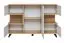 Sideboard / Kommode Austgulen 06, Farbe: Eiche Riviera / Hellgrau - Abmessungen: 106 x 160 x 40 cm (H x B x T), mit acht Fächern