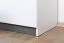 Kinderzimmer - Schrank Frank 04, Farbe: Weiß / Grau - 189 x 45 x 40 cm (H x B x T)