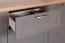 Wohnzimmer - Set D Lotofaga, 3-teilig, Farbe: Grau / Walnuss