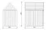 Grau-Braune Gartenhütte | Dreieckfenster | Grundfläche: 4,50 m² | Skandinavischer Style | Satteldach | Außenmaße: 162,4 x 207,7 cm | Malmö 19