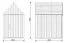 Gartenhütte / Gartenhaus |1 Fenster aus Sicherheitsglas | Schwarz | Grundfläche: 4,50 m² | Skandinavischer Style | Außenmaße: 164,2 x 207,7 cm | Malmö 02