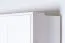Drehtürenschrank / Kleiderschrank mit Rahmen Siumu 26, Farbe: Weiß / Weiß Hochglanz - 226 x 322 x 60 cm (H x B x T)
