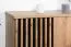 Schrank Trevalli 4, Farbe: Eiche / Schwarz - Abmessungen: 159 x 90 x 40 cm (H x B x T)