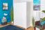Kleiderschrank Kiefer Vollholz massiv weiß lackiert 017 - Abmessung 190 x 133 x 60 cm (H x B x T)
