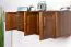 Hängeschrank Kiefer Vollholz massiv Eichefarben 024- Abmessung 50 x 120 x 60 cm (H x B x T)