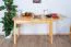 Tisch ausziehbar Kiefer massiv Vollholz natur 008 (eckig) - Abmessung 120/150 x 60 cm (B x T)