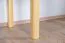 Tisch ausziehbar Kiefer massiv Vollholz natur 008 (eckig) - Abmessung 120/150 x 60 cm (B x T)