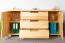 Kommode Kiefer massiv Vollholz natur 004 - Abmessung 80 x 160 x 47 cm (H x B x T)