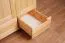 Kleiderschrank / Drehtürenschrank Kiefer massiv Vollholz natur 009 - Abmessung 190 x 133 x 60 cm (H x B x T)