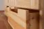 Kleiderschrank / Drehtürenschrank Kiefer massiv Vollholz natur 009 - Abmessung 190 x 133 x 60 cm (H x B x T)