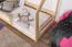 Kinderbett / Hausbett Kiefer Vollholz massiv natur D5, inkl. Lattenrost - Liegefläche: 80 x 160 cm (B x L)
