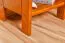 Nachtkommode Kiefer massiv Vollholz Eichefarben Junco 132 - Abmessung: 45 x 34 x 29 cm (H x B x T)