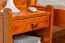 Nachtkommode Kiefer massiv Vollholz Eichefarben Junco 132 - Abmessung: 45 x 34 x 29 cm (H x B x T)