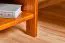 Nachtkommode Kiefer massiv Vollholz Eichefarben Junco 132 - Abmessung: 45 x 34 x 29 cm (H x B x T)