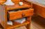 Nachtkommode Kiefer massiv Vollholz Eichefarben Junco 132 - Abmessung: 45 x 34 x 29 cm (H x B x T)