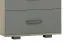 Kommode Ciomas 13, Farbe: Sonoma Eiche / Grau - Abmessungen: 104 x 50 x 40 cm (H x B x T)
