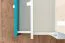 Jugendzimmer - Schreibtisch Aalst 23, Farbe: Eiche / Weiß / Blau - Abmessungen: 86 x 125 x 55 cm (H x B x T)