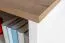 Bücherregal Segnas 14, Farbe: Kiefer Weiß / Eiche Braun - 198 x 90 x 43 cm (H x B x T)