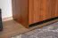 Schreibtisch Mojokerto 06, Farbe: Walnuss / Schwarz - Abmessungen: 77 x 160 x 60 cm (H x B x T)