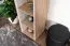 Regal Cianjur 08, Farbe: Eiche / Weiß - Abmessungen: 209 x 40 x 40 cm (H x B x T)