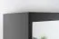 Schiebetürenschrank / Kleiderschrank Bisaurin 5D mit Spiegel, Farbe: Schwarz - Abmessungen: 200 x 200 x 62 cm ( H x B x T)