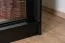 Schiebetürenschrank / Kleiderschrank Bisaurin 1D mit Spiegel, Farbe: Schwarz - Abmessungen: 200 x 100 x 62 cm ( H x B x T)