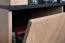Kommode / Sideboard mit zwei Schubladen Jordalsgrenda 05, Farbe: Eiche / Schwarz, zwei Türen, 5 Fächer, Maße: 90 x 150 x 40 cm, für Wohnzimmer