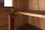 Vitrine Fazenda 03, Farbe: Dunkelbraun, Eiche teilmassiv – 199 x 61 x 41 cm (H x B x T)