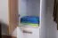 Jugendzimmer - Drehtürenschrank / Kleiderschrank Dennis 01, Farbe: Esche / Weiß - Abmessungen: 188 x 80 x 52 cm (H x B x T)