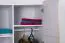 Jugendzimmer - Drehtürenschrank / Kleiderschrank Dennis 01, Farbe: Esche / Weiß - Abmessungen: 188 x 80 x 52 cm (H x B x T)