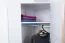 Jugendzimmer - Drehtürenschrank / Kleiderschrank Dennis 14, Farbe: Esche / Weiß - Abmessungen: 188 x 71 x 71 cm (H x B x T)