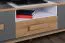 TV-Unterschrank Caranx 7, Farbe: Weiß / Eiche / Anthrazit - Abmessungen: 57 x 160 x 42 cm (H x B x T)