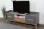 TV-Unterschrank Caranx 7, Farbe: Weiß / Eiche / Anthrazit - Abmessungen: 57 x 160 x 42 cm (H x B x T)