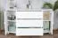 Kommode Kiefer massiv Vollholz Weiß Junco 169 - Abmessung 78 x 140 x 47 cm (H x B x T)