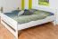 Weißes Jugendbett Buche Massivholz 115, inkl. Lattenrost, Matratzenmaße 180 x 200 cm, einfache und rasche Montage, robust und stabil