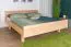 Jugendbett Buche massiv Vollholz natur 116, inkl. Lattenrost - Abmessung 180 x 200 cm
