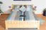 Jugendbett Kiefer massiv Vollholz natur 67, inkl. Lattenrost - Abmessung 160 x 200 cm
