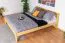 Jugendbett Kiefer massiv Vollholz natur 73, inkl. Lattenrost - Abmessung 180 x 200 cm