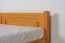Doppelbett / Gästebett Kiefer massiv Vollholz Erlefarben 77, inkl. Lattenrost - Abmessung 160 x 200 cm (B x L)