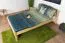 Kinderbett / Jugendbett Kiefer massiv Vollholz natur 78, inkl. Lattenrost - Abmessung 120 x 200 cm