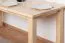 Tisch Kiefer massiv Vollholz natur Junco 241A (eckig) - Abmessung 80 x 180 cm