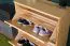 Schuhschrank Kiefer Vollholz massiv natur Junco 214 - Abmessung 80 x 72 x 30 cm