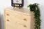 Schuhschrank Kiefer Vollholz massiv natur Junco 217 - Abmessung 98 x 72 x 30 cm