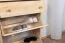 Schuhschrank Kiefer Vollholz massiv natur Junco 217 - Abmessung 98 x 72 x 30 cm