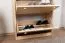 Schuhschrank Kiefer Vollholz massiv natur Junco 217 - Abmessung 98 x 72 x 30 cm