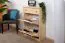 Schuhschrank Kiefer Vollholz massiv natur Junco 217 - Abmessung 98 x 72 x 30 cm