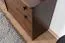Schuhschrank Kiefer Vollholz massiv Walnussfarben Junco 218 - Abmessungen: 62 x 72 x 30 cm (H x B x T)
