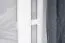 Schlichte Garderobe Kiefer Massivholz Junco 342, in Weiß, 150 x 50 x 33 cm, mit 4 Haken, sehr stabil und langlebig