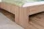 Doppelbett Selun 19, Farbe: Eiche Trüffel - 160 x 200 cm (B x L)